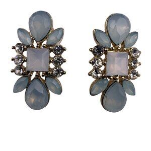 The Limited Womens Gold Tone & Blue Statement Stud Earrings